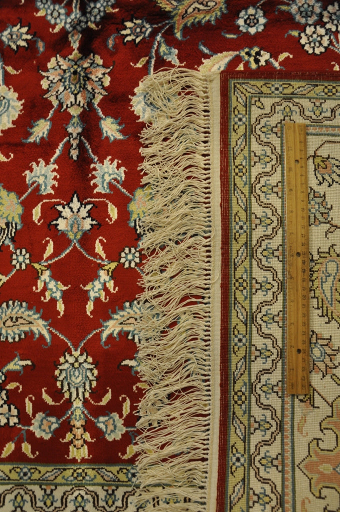 6 x 9 Traditional Silk Rug Hand-Knotted #PIX-27582