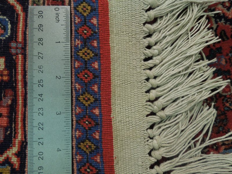 7.7 x 11.3 Genuine High Quality Wool Persian Bijar Rug 1980's #PIX-17172