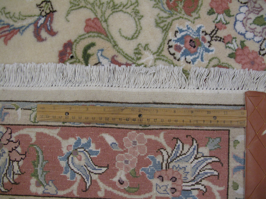 4.9 x 6.7 High Quality Authentic Persian Tabriz Rug Handmade Iran Wool and Silk 400 KPSI #PIX-29298