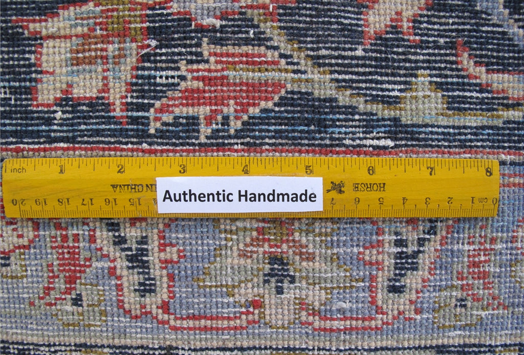 10.8 x 15.1 Authentic Persian Najafabad Esfahan Wool Rug Signed  #B-81110