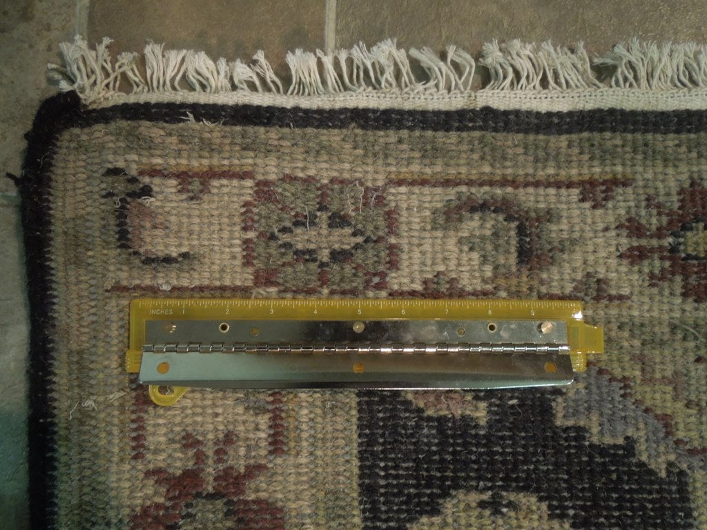 20' Feet Handmade Wool Runner BLACK #B-74121