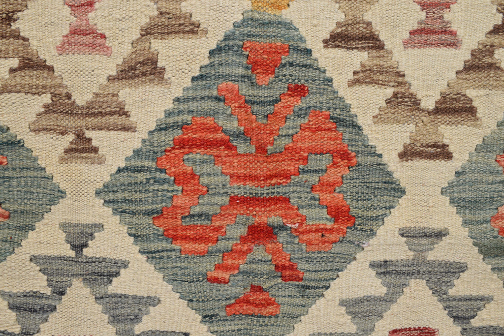 6.8 x 9.9 Kilim Natural Wool Vegetable Kilim Handmade Rug #P1015