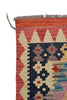 Load image into Gallery viewer, 4.6 x 6.1 BLACK Flat weave Natural Wool Vegetable Kilim Handmade Rug #P1022