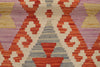 Load image into Gallery viewer, 4.6 x 6.1 BLACK Flat weave Natural Wool Vegetable Kilim Handmade Rug #P1022