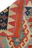 Load image into Gallery viewer, 4.6 x 6.1 BLACK Flat weave Natural Wool Vegetable Kilim Handmade Rug #P1022