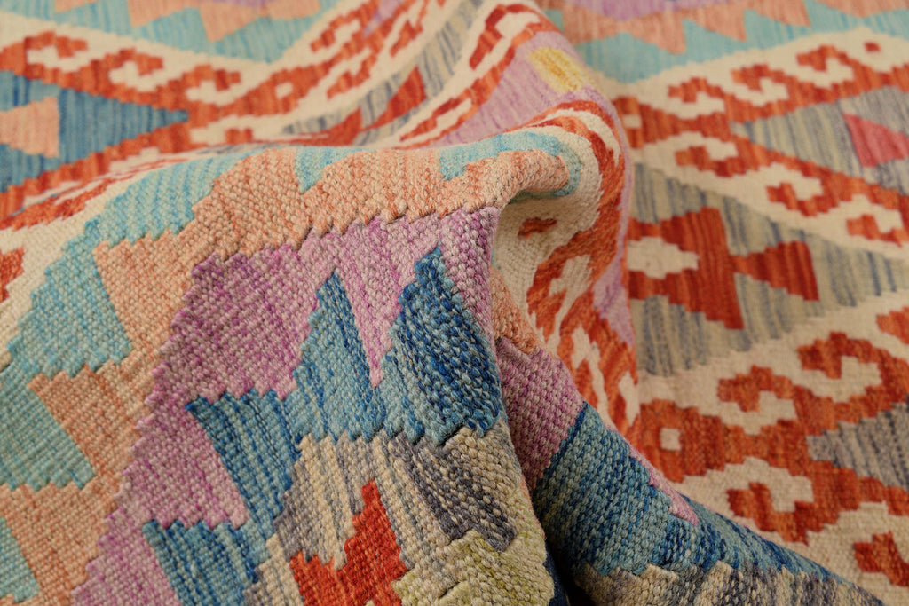 4.6 x 6.1 BLACK Flat weave Natural Wool Vegetable Kilim Handmade Rug #P1022