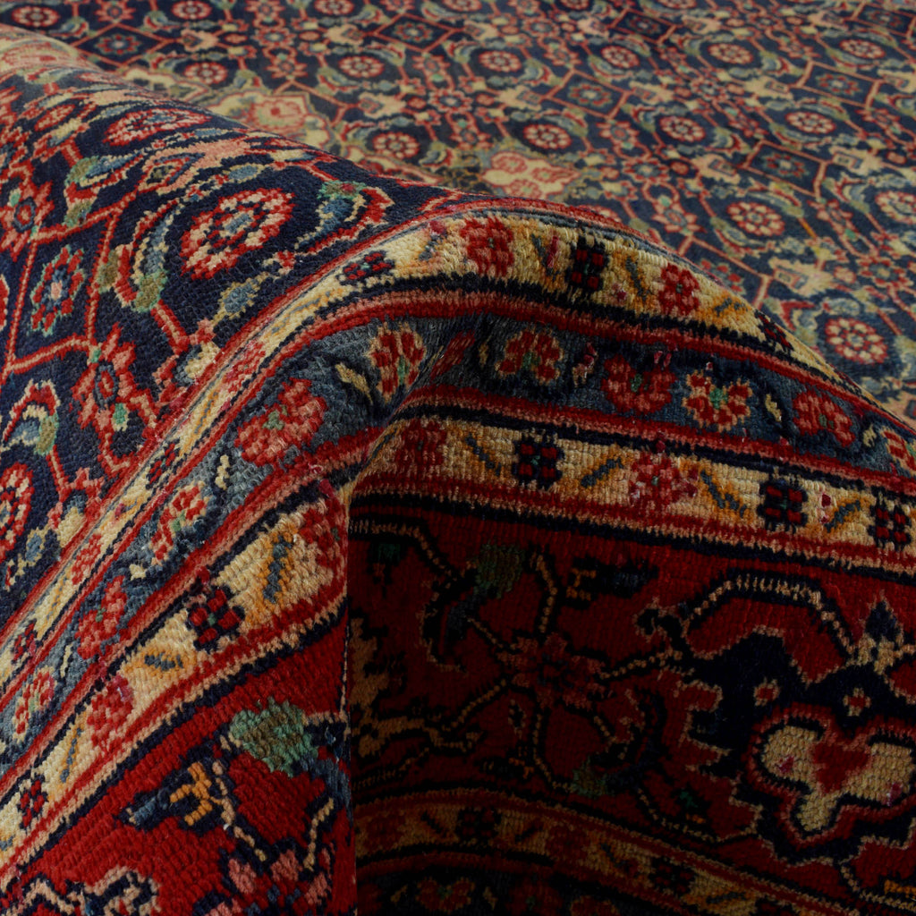 6.2 x 9 OLD Persian Bijar Rug Low Pile #P-1185