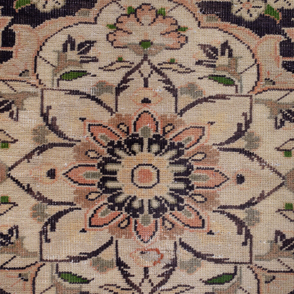 8.2 x 11.3 OLD Persian Kashan Semi-Antique Rug SOFT CORAL #P-1204