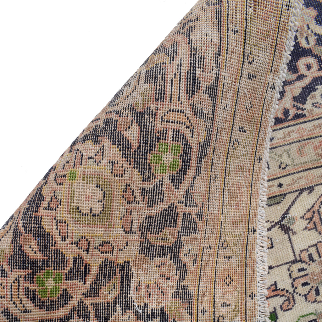 8.2 x 11.3 OLD Persian Kashan Semi-Antique Rug SOFT CORAL #P-1204