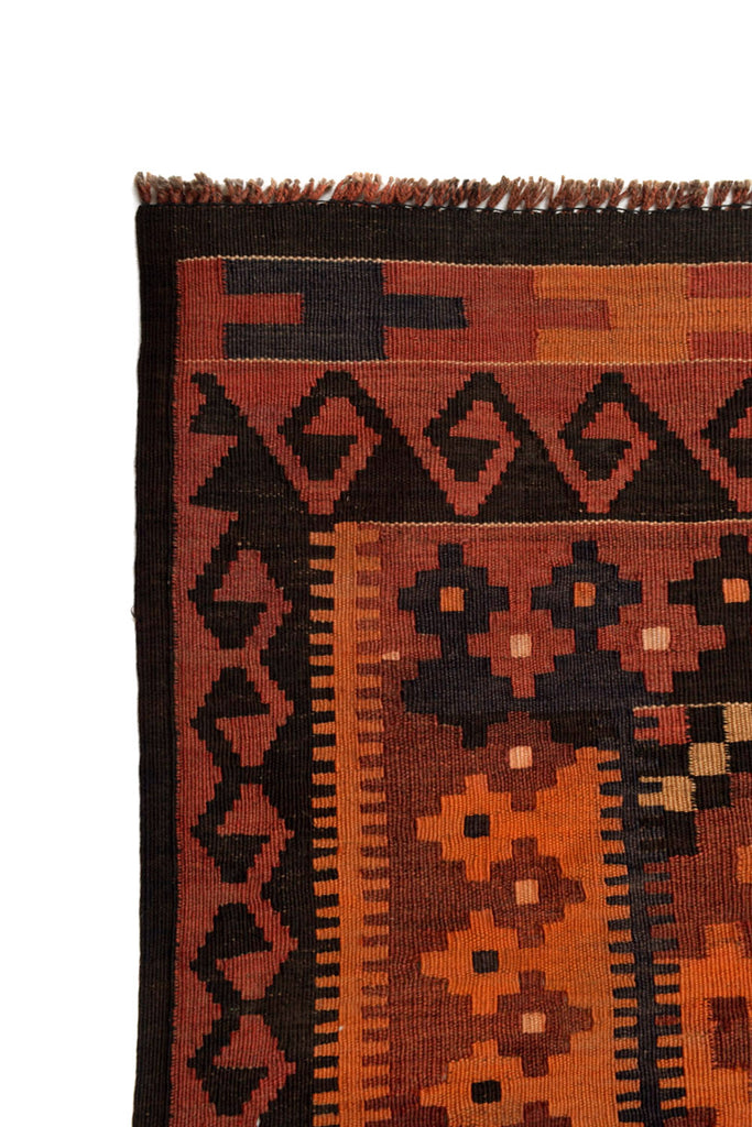 9.6 x 11.5 Handmade kilim Wool Rug Semi-Antique #P1210