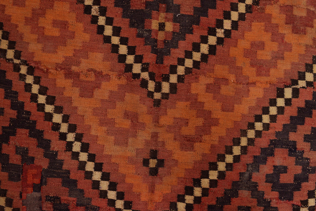 9.6 x 11.5 Handmade kilim Wool Rug Semi-Antique #P1210