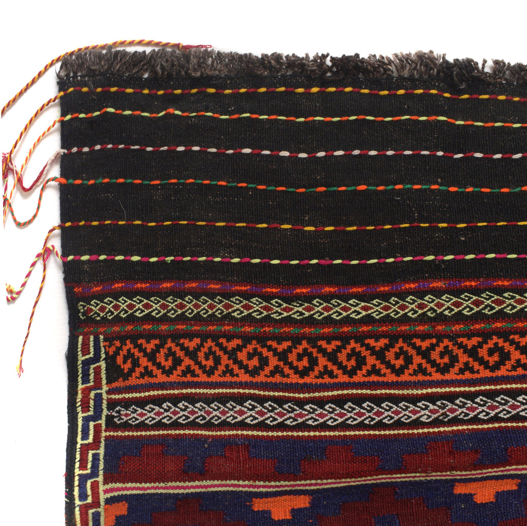 4.9 x 7.4 Beautiful Tribal geometric Kilim Rug Wool #P1214