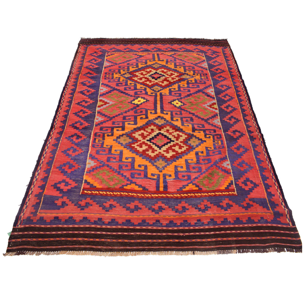 4.6 x 7.7 Semi Antique Kilim Rug Handmade Wool #P1215