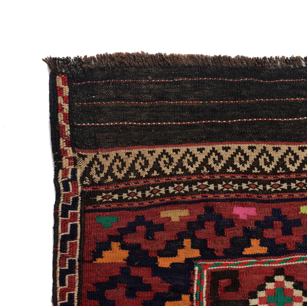 4.4 x 7.3 Semi-Antique Kilim Rug Afghan Handmade Ethnic Tribal Wool #P1217
