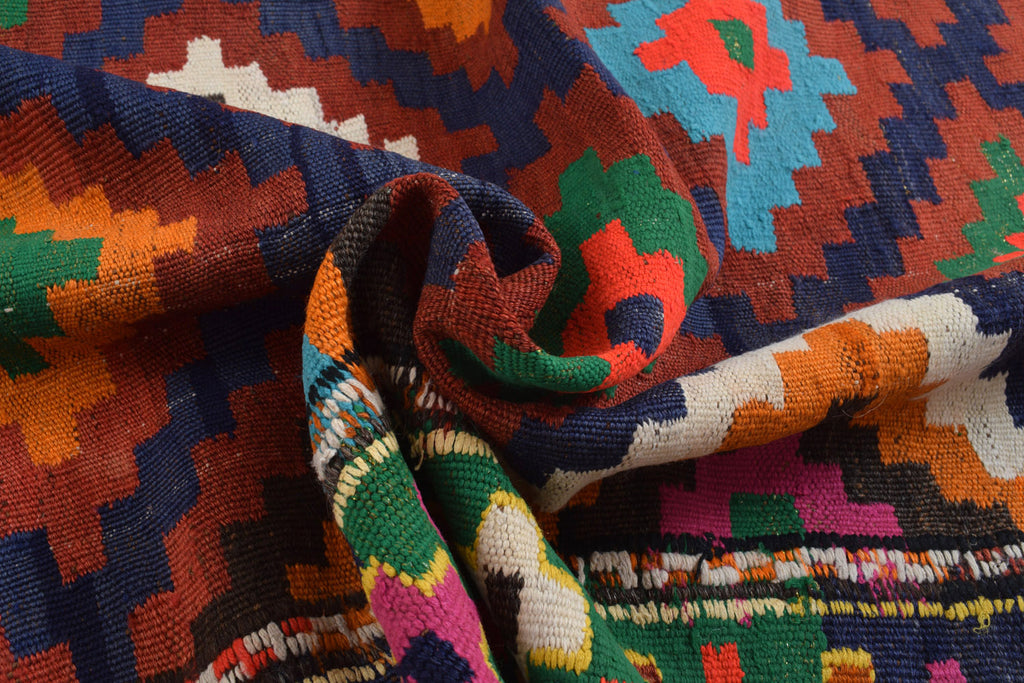 5 x 7.2 Afghan Kilim Rug GEOMETRIC #P1218