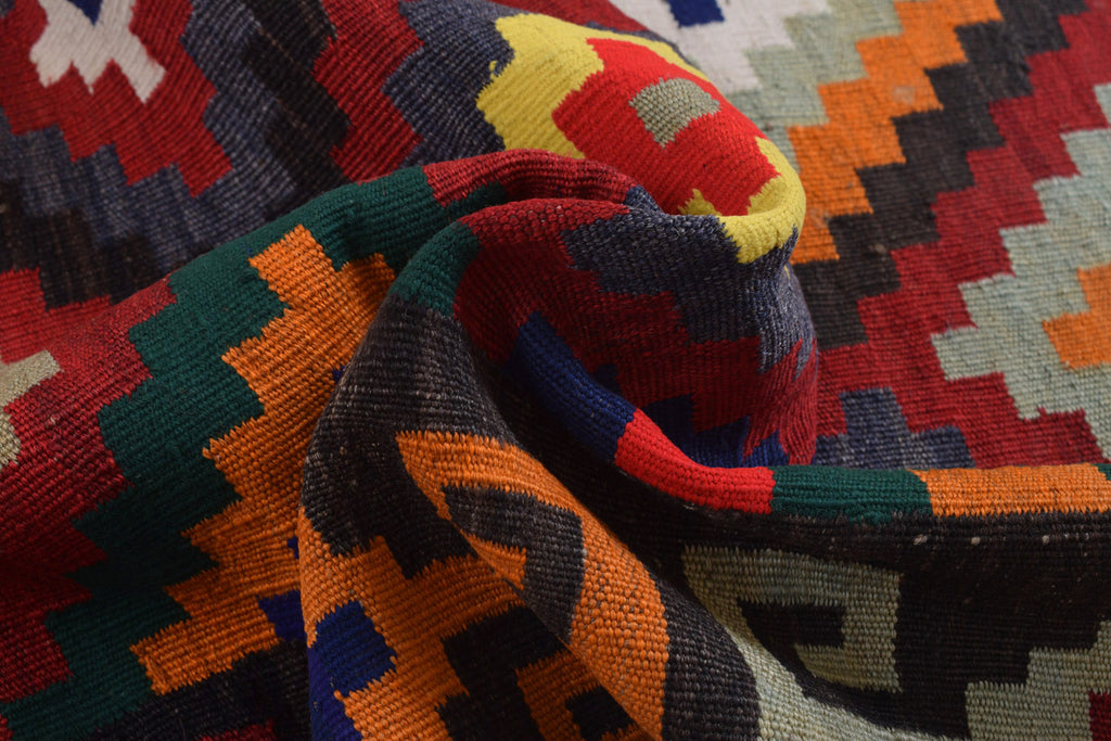 4.7 x 7.7 Afghan Ghkamour Wool Kilim Rug #P1220