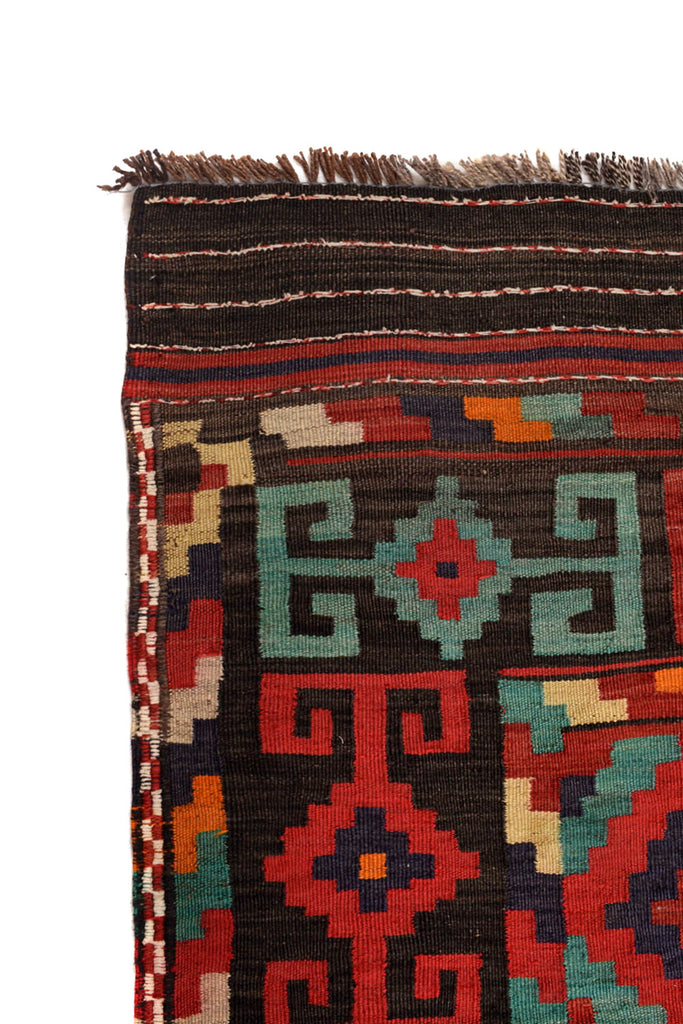 5 x 7.2 Handmade Flat weave Tribal Kilim Area Afghan Rug #P1224