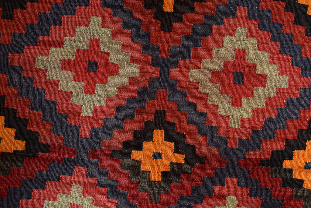 5 x 7.2 Handmade Flat weave Tribal Kilim Area Afghan Rug #P1224