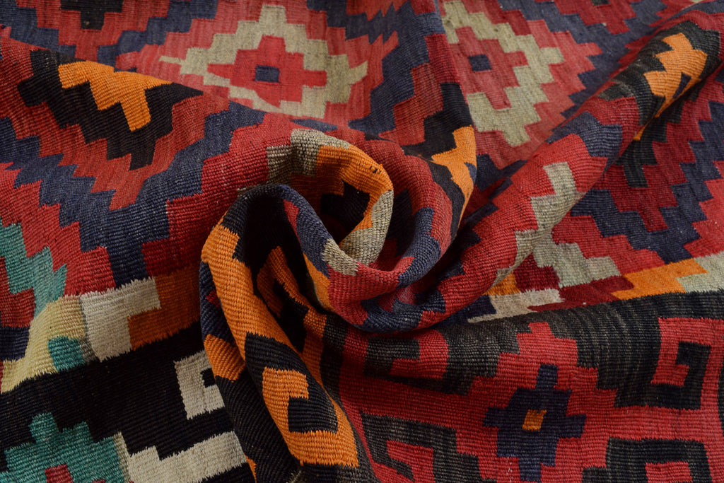 5 x 7.2 Handmade Flat weave Tribal Kilim Area Afghan Rug #P1224