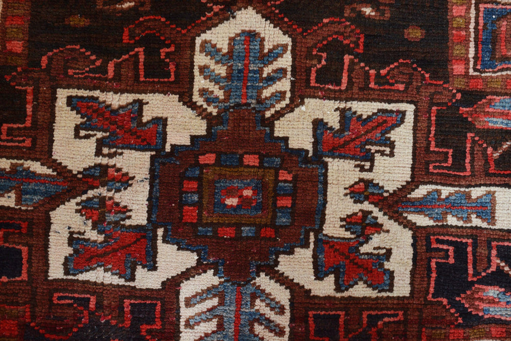 6.9 x 9.7 Persian Heriz rug Handmade Iran #P1233