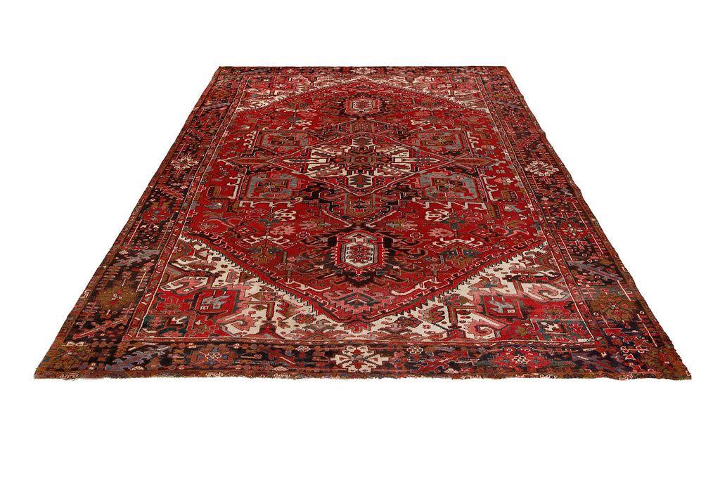 9.8 x 13.2 Genuine Persian Heriz Rug Handmade Iran #P1239