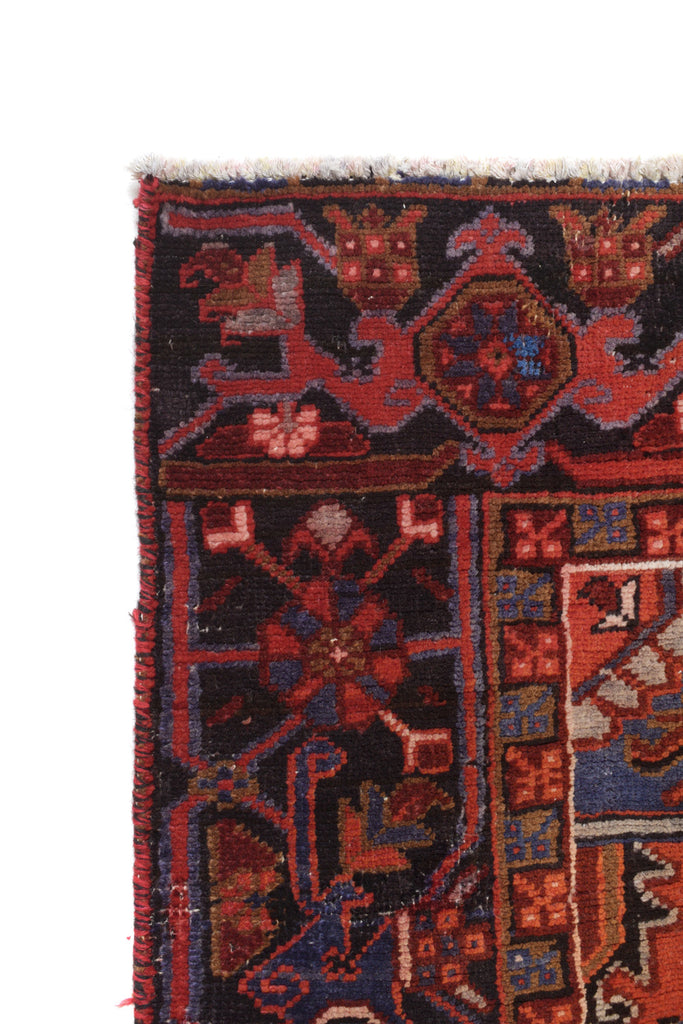 7.9 x 11.3 Persian Tribal Heriz Rug Handmade Iran #P1240