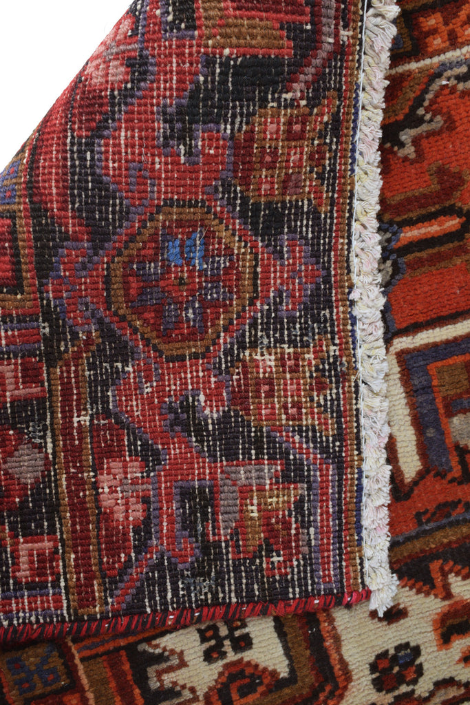 7.9 x 11.3 Persian Tribal Heriz Rug Handmade Iran #P1240