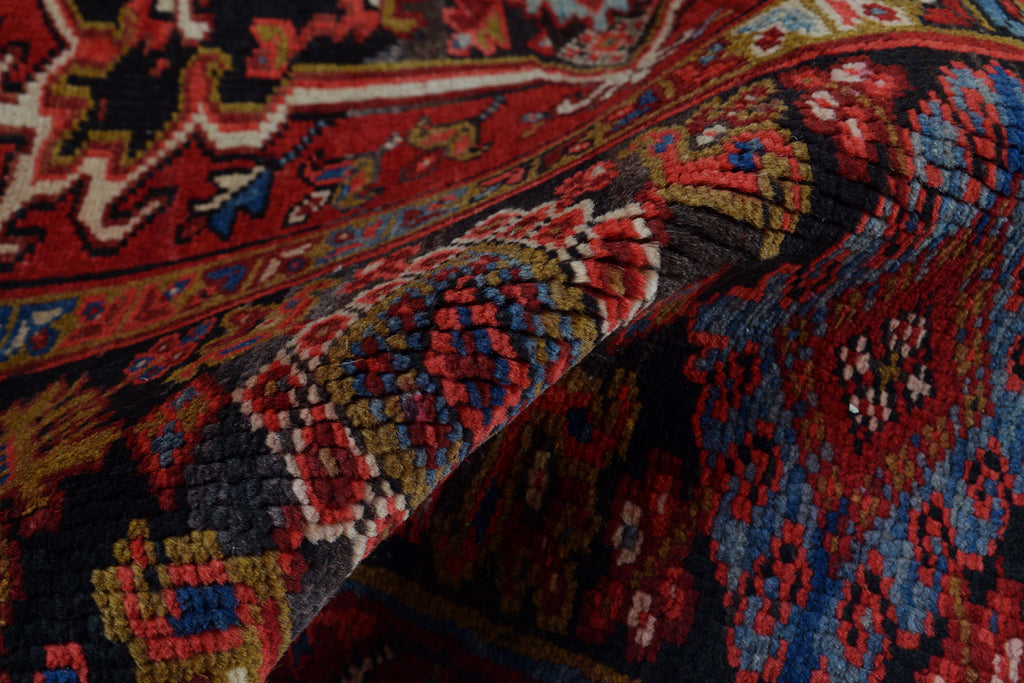 8.2 x 10.10 Authentic Persian Heriz Rug Wool Handmade #P1244