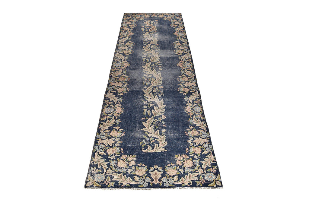 2.11 x 11.5 Vintage Persian Runner FADED BLUE #P1253