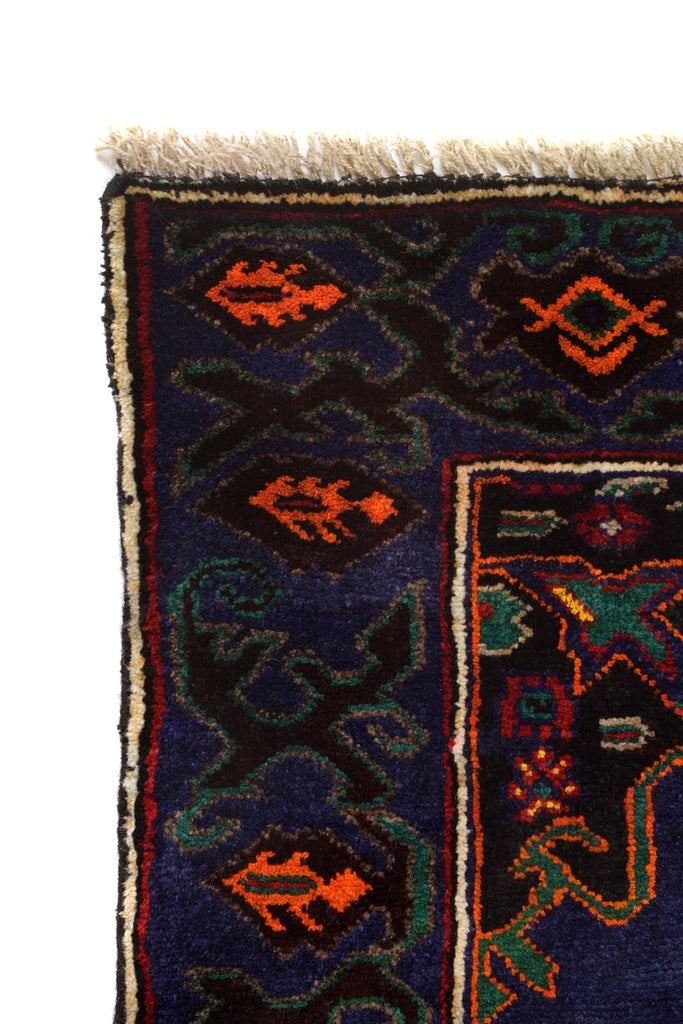 4.2 x 7.0 Tribal Handmade Afghan Wool Rug #P1254