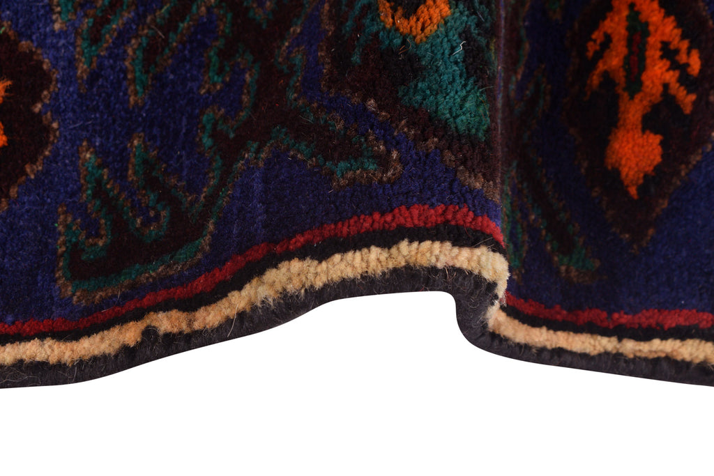 4.2 x 7.0 Tribal Handmade Afghan Wool Rug #P1254