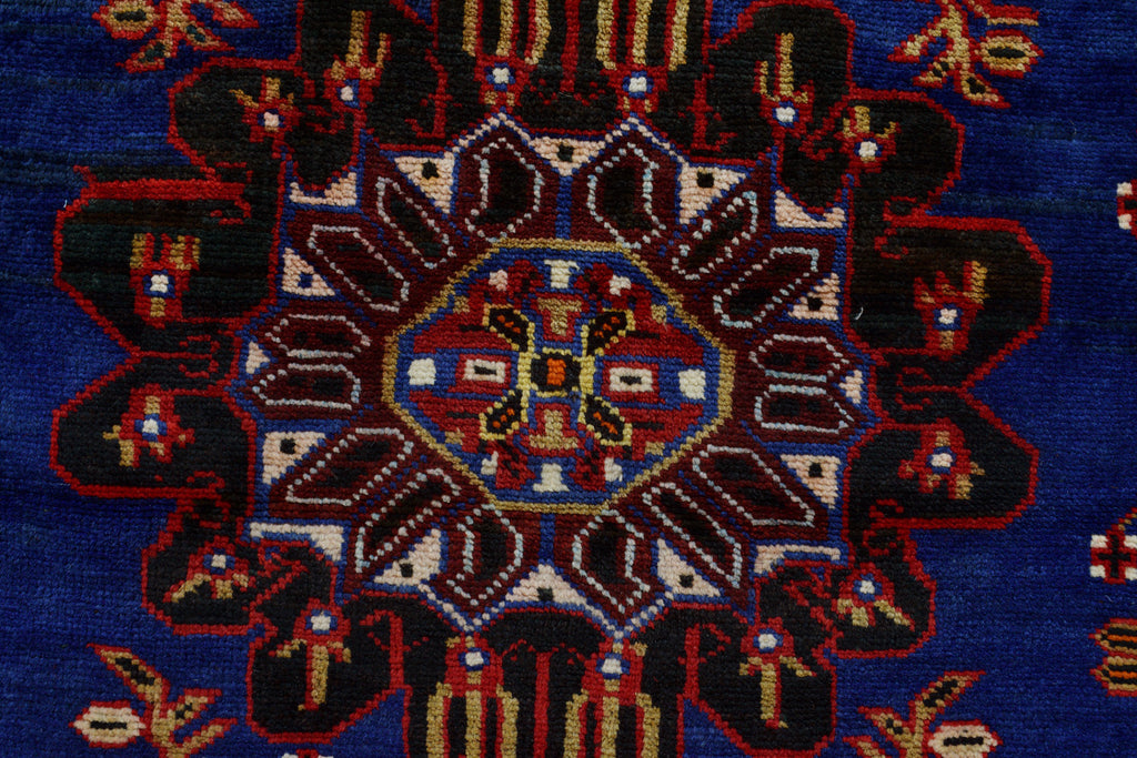 4.2 x 6.11 Afghan Ethnic Rug Handmade Wool Carpet #P1255