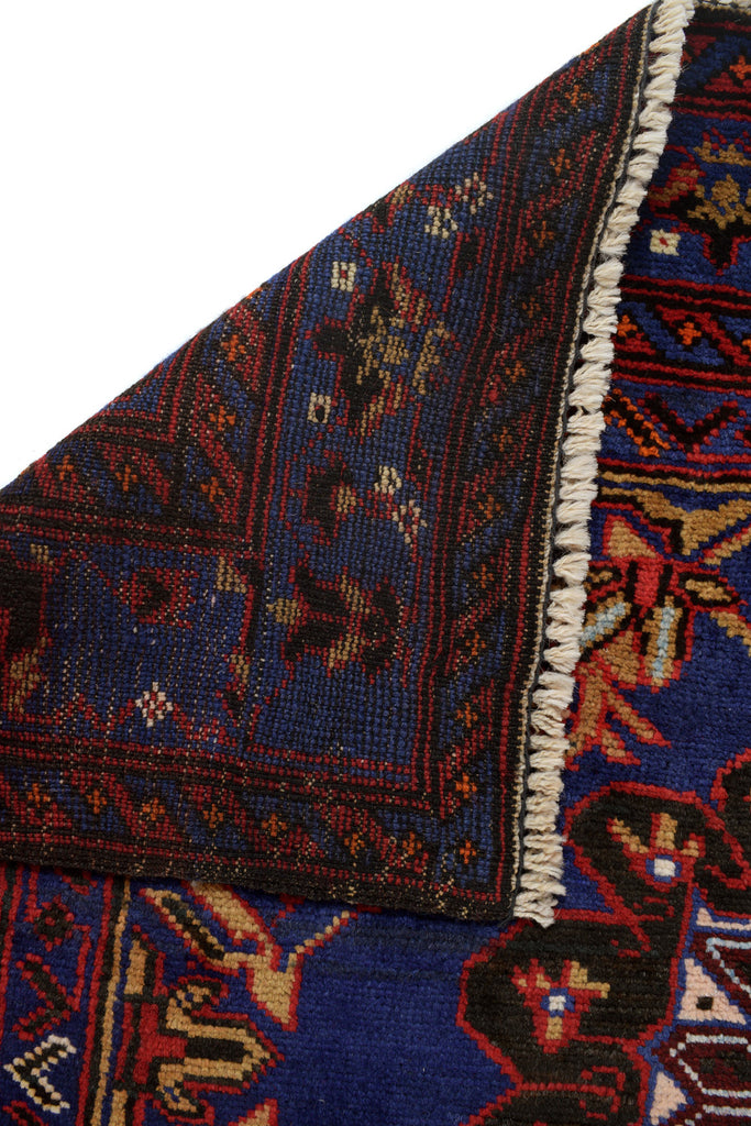 4.2 x 6.11 Afghan Ethnic Rug Handmade Wool Carpet #P1255