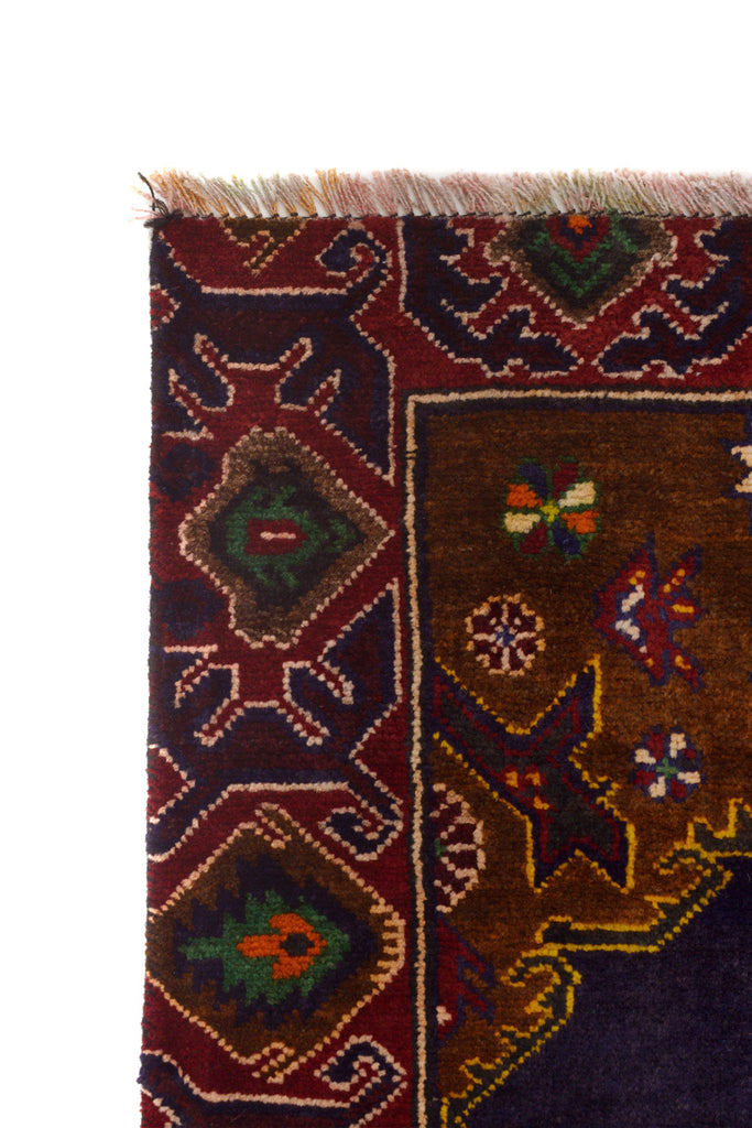 4.2 x 6 Decorative Handmade Afghan Rug #P1256