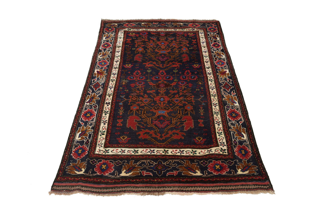4.2 x 6.9 Afghan Tribal Area Rug Handmade Wool #P1258
