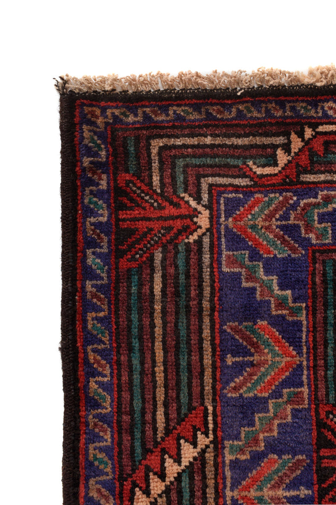 4.2 x 6.5 Handmade Wool Tribal Rug #P1266