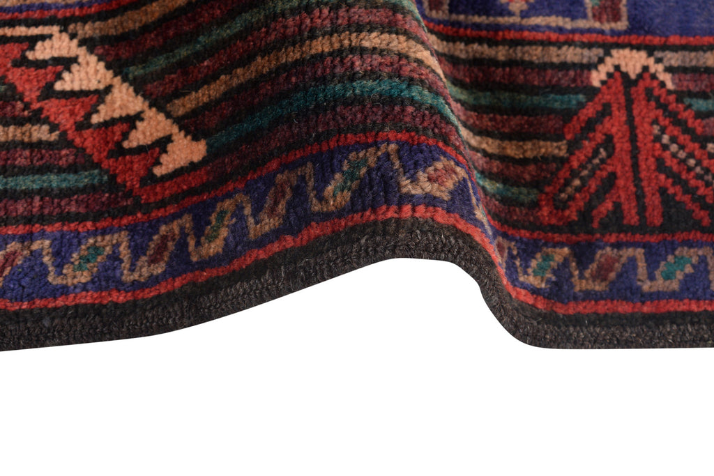 4.2 x 6.5 Handmade Wool Tribal Rug #P1266