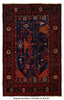 Load image into Gallery viewer, 4.2 x 6.9 Primetime Afghan handmade Wool Rug #P1267
