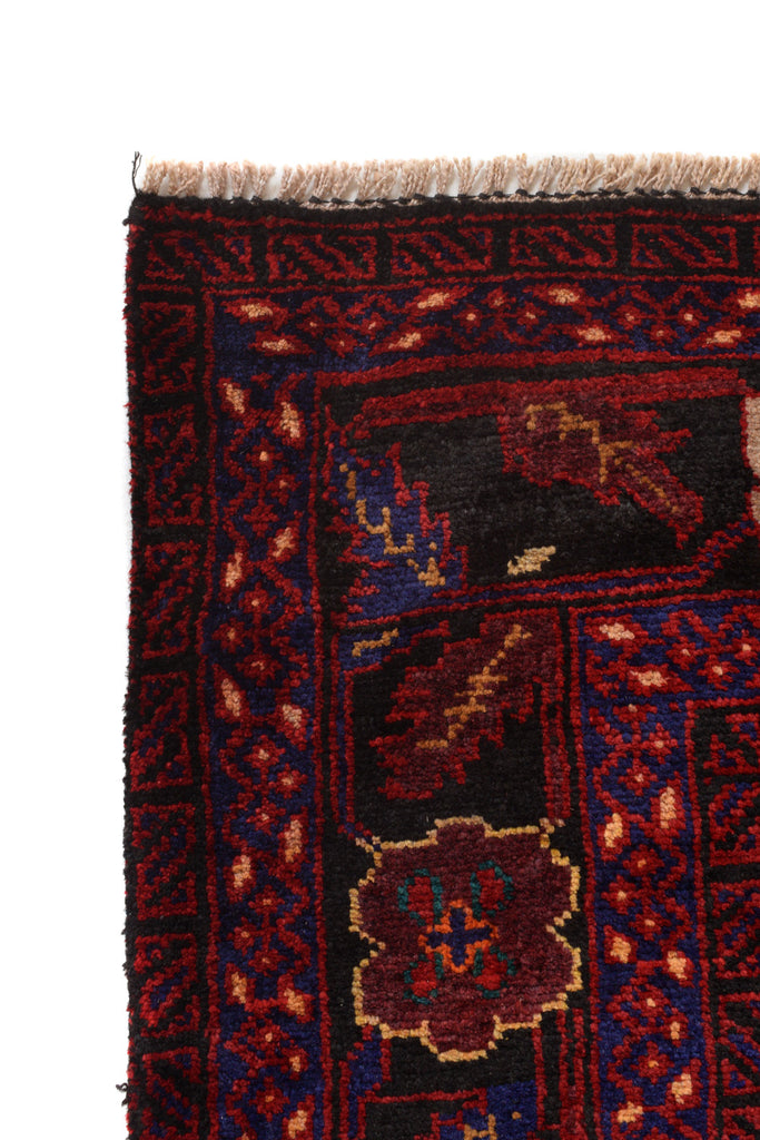 4.2 x 6.9 Primetime Afghan handmade Wool Rug #P1267