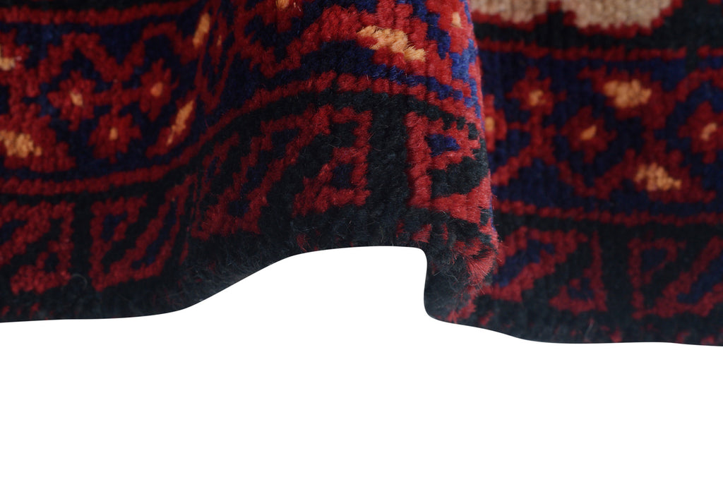 4.2 x 6.9 Primetime Afghan handmade Wool Rug #P1267