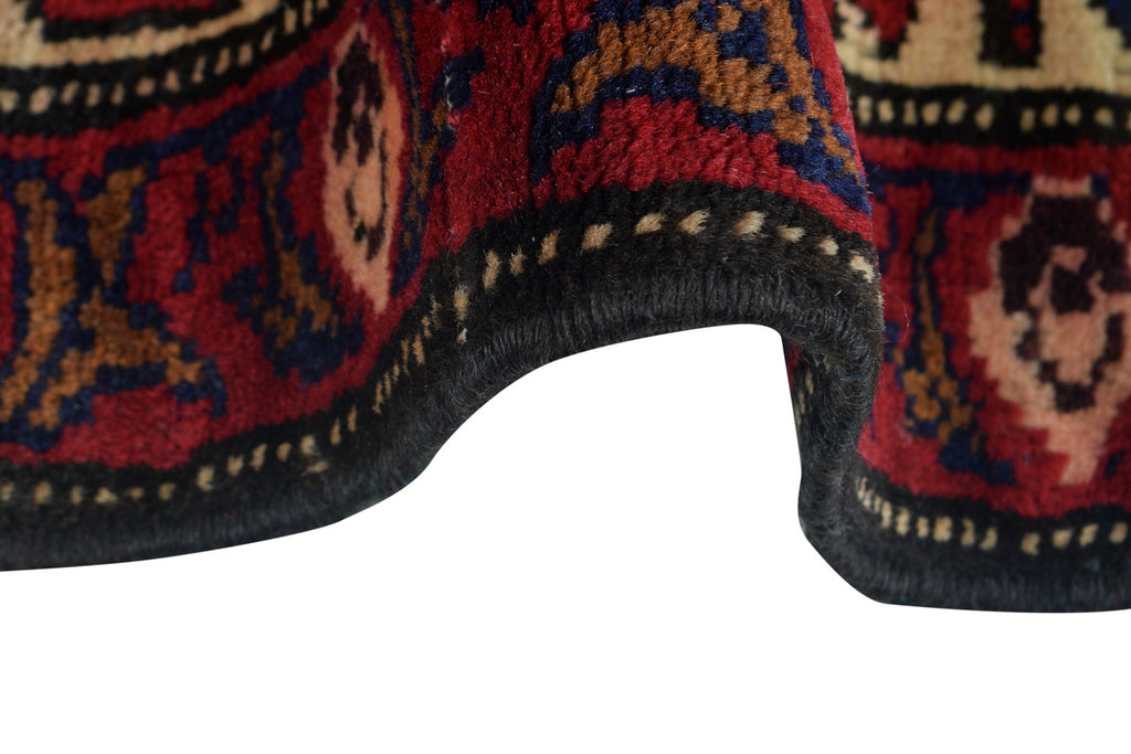 3.2 x 4.5 Handmade Wool tribal Rug Dark Blue #P1271