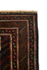 Load image into Gallery viewer, 3 x 4.7 Black tribal Wool afghan Baluch Rug #P1279