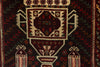 Load image into Gallery viewer, 3 x 4.7 Black tribal Wool afghan Baluch Rug #P1279