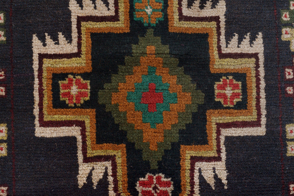 2.2 x 7.10 Narrow Runner, Afghan Handmade Wool Tribal Rug #P1290