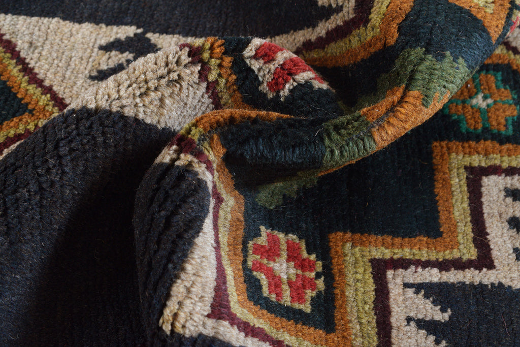 2.2 x 7.10 Narrow Runner, Afghan Handmade Wool Tribal Rug #P1290