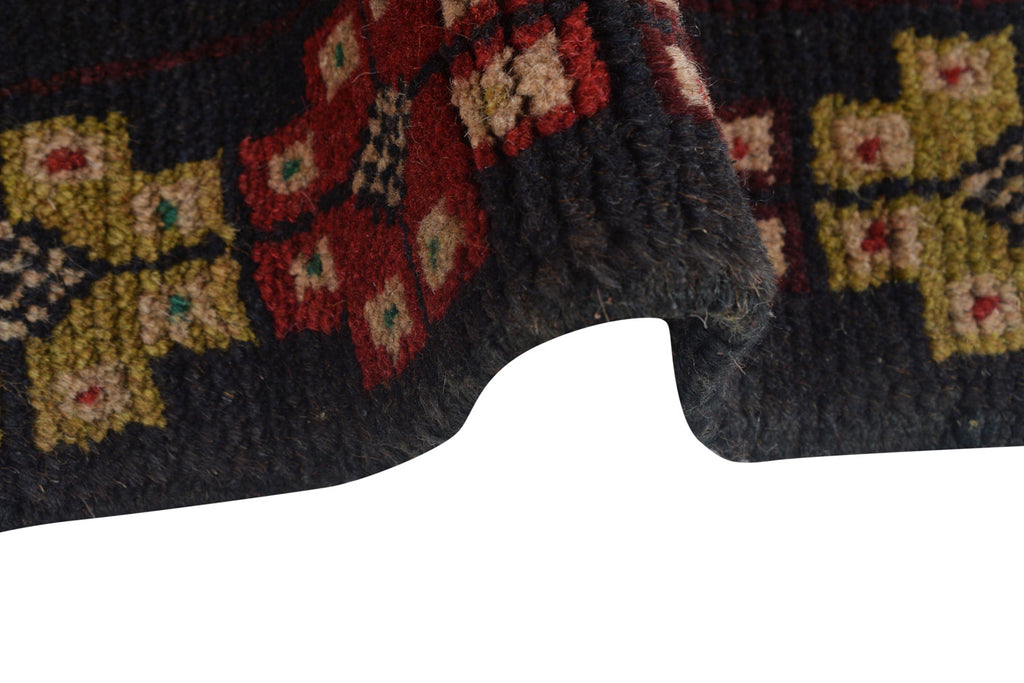 2.2 x 7.10 Narrow Runner, Afghan Handmade Wool Tribal Rug #P1290