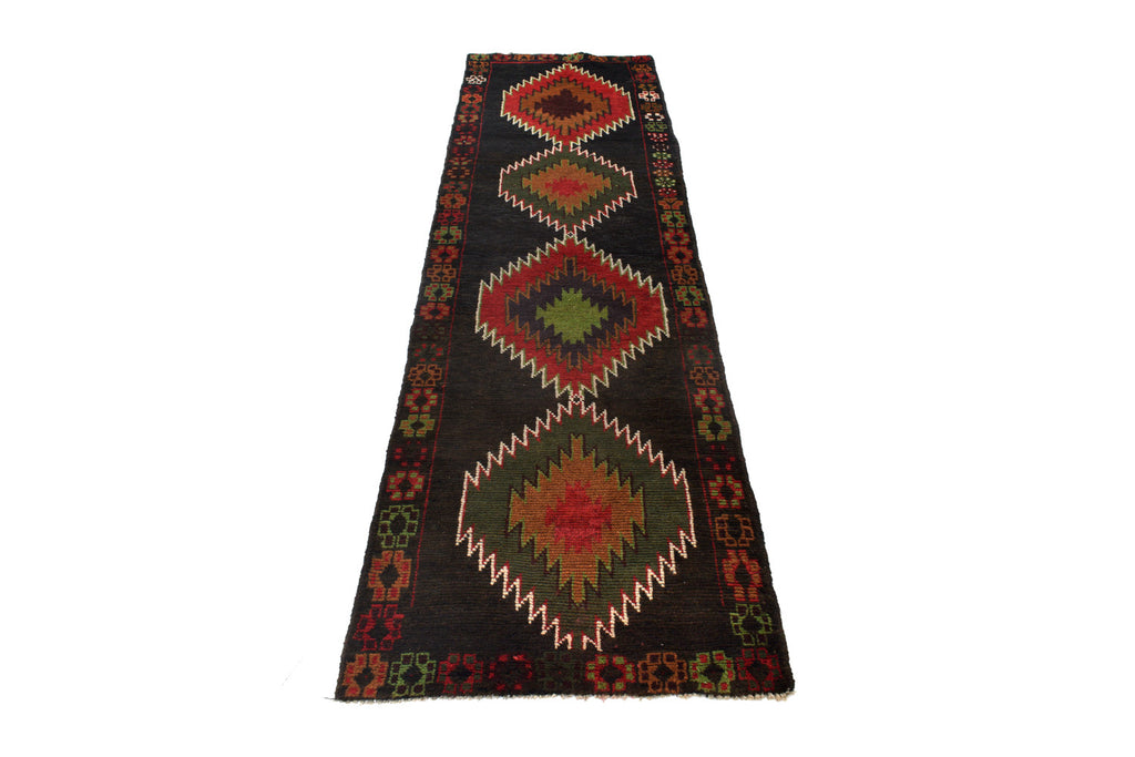 2.4 x 8.5 Afghan Tribal narrow Runner Wool Handmade #P1292