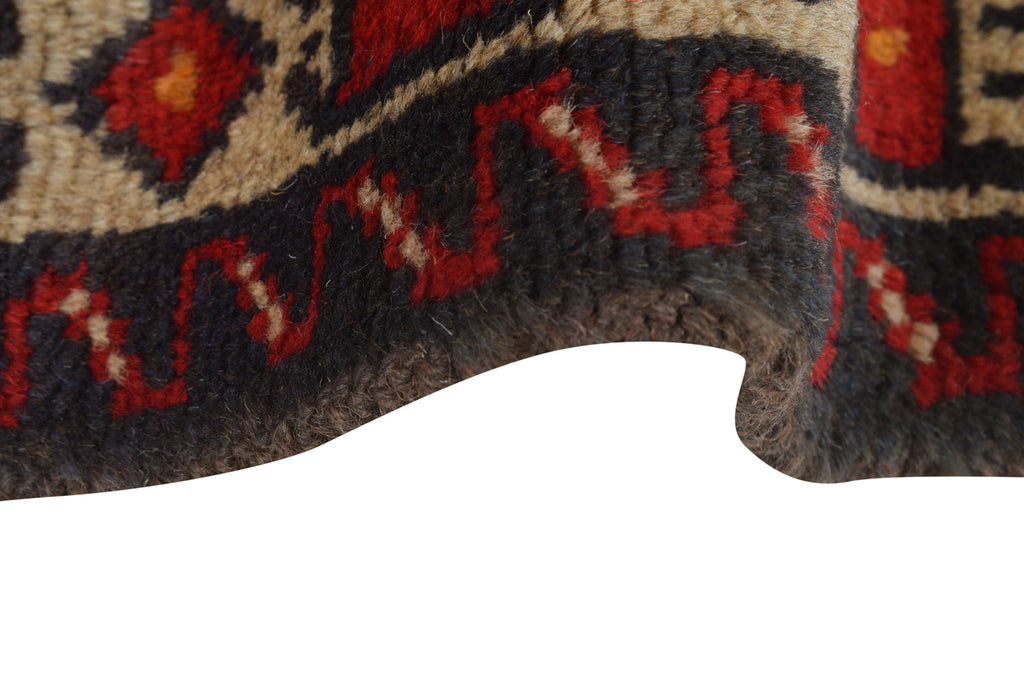 2.3 x 9.0 Afghan Handmade Wool Runner #P1295