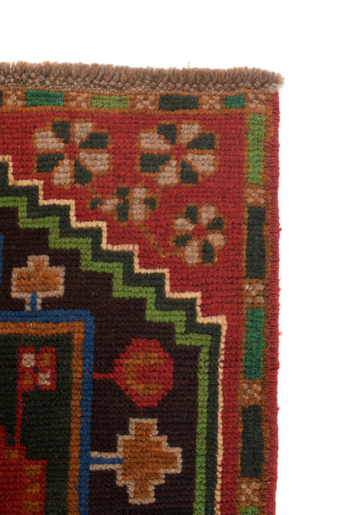 2.6 x 9.3 Afghan Wool Runner Tribal Carpet #P1297
