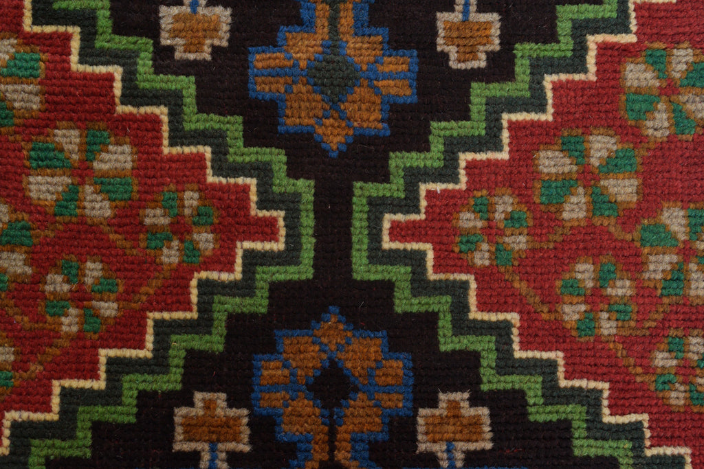 2.6 x 9.3 Afghan Wool Runner Tribal Carpet #P1297